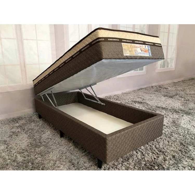 Cama Box Baú Solteiro Golden 88x 188x50 Rondomoveis