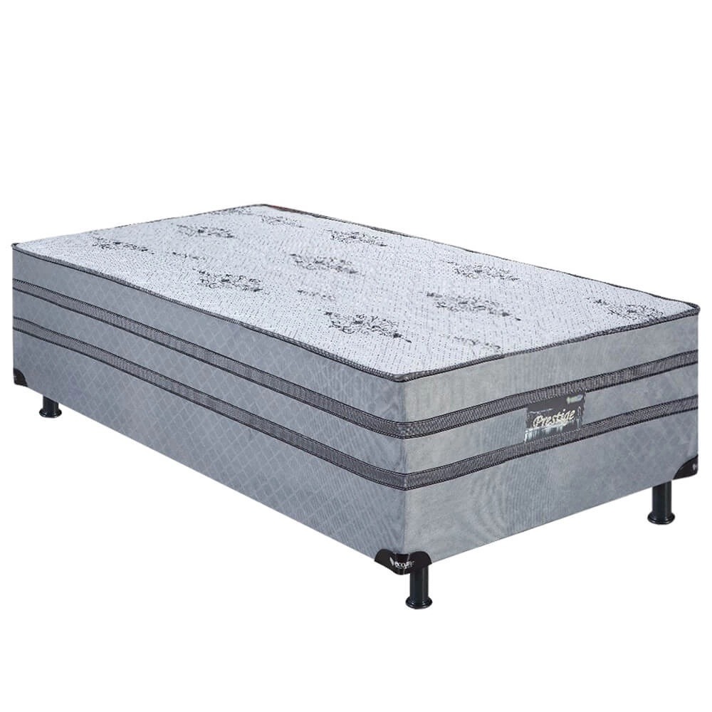 Cama Box Solteiro Prestige Molas 88x 188x47 EcoTec