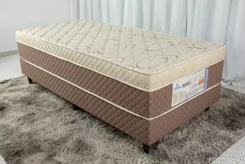 Cama Box Solteiro RondoComfort Molas Pocket 88x 188x51 Rondomoveis