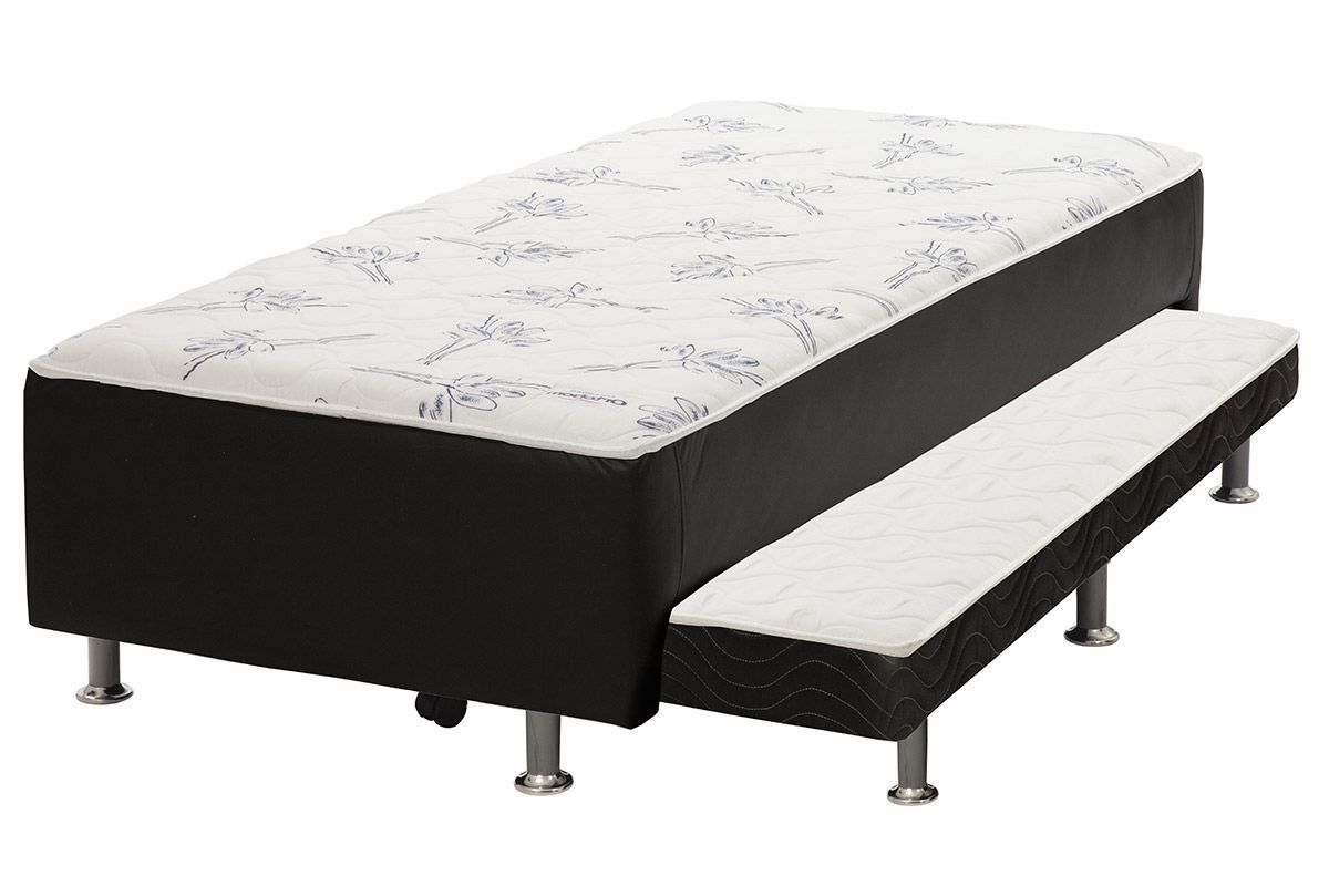 Cama Box Solteiro Union Ortopédico com Cama Auxiliar 88x47 Ortobom
