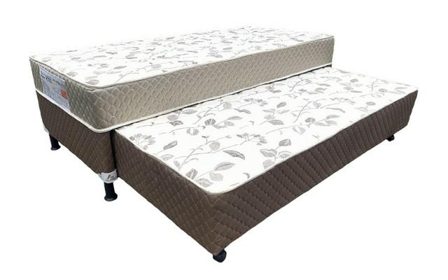 Cama Box Duo Solteiro com Cama Auxiliar Rondocomfort Light Rondomoveis